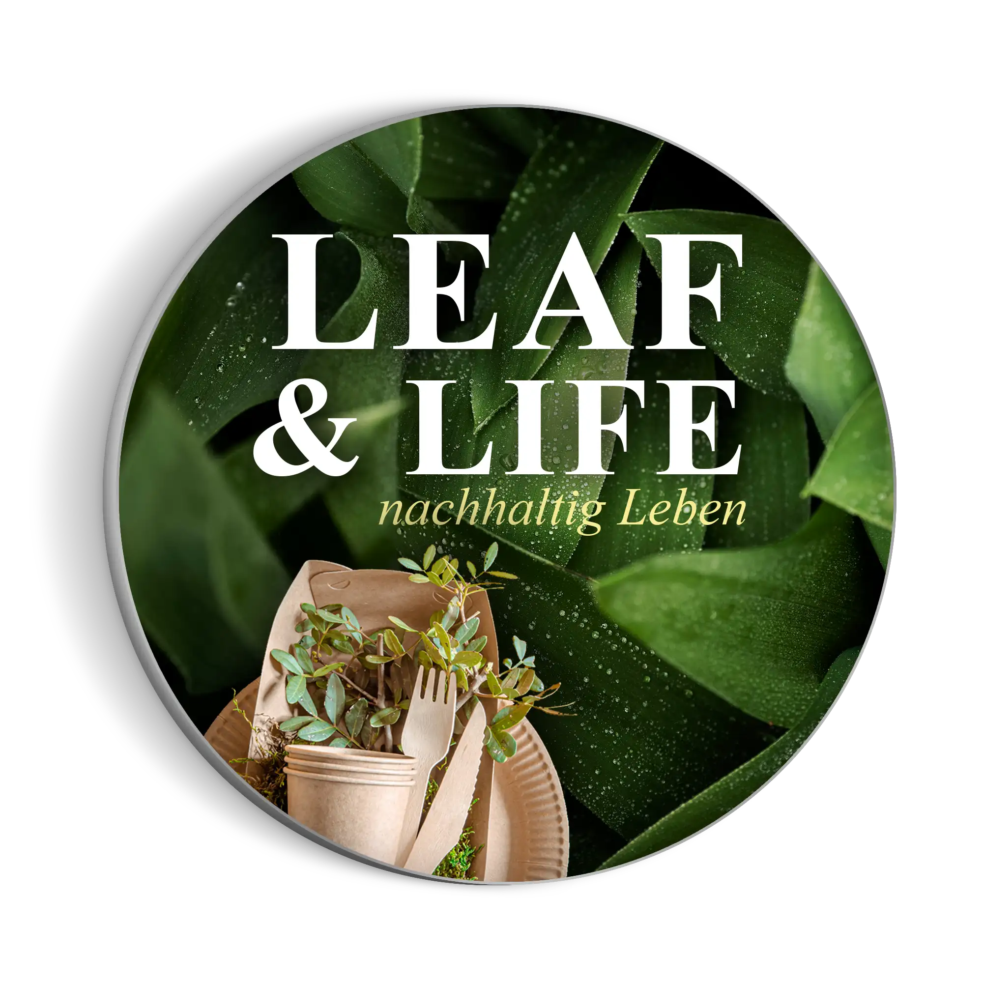 LED - Leuchtschild 1-seitig rund